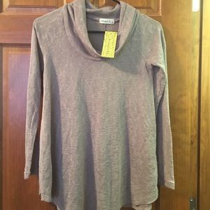 Long sleeve cowl neck shirt